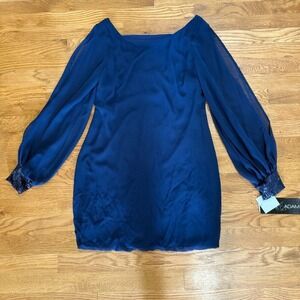 Betsy and Adam Chiffon Dress Size 8 NWT